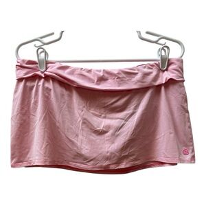 Lilly Pulitzer Pastel Pink Calah Skirted Fold Over Mini Bikini Bottom Size 10